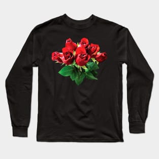 Red Rose Bouquet Long Sleeve T-Shirt